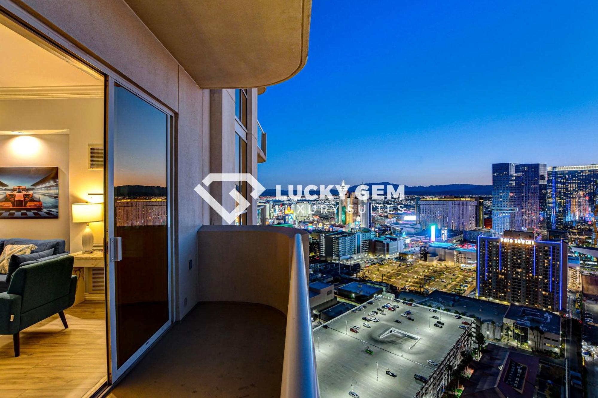 Lucky Gem Penthouse & Luxury Suites At Signature Resort, Balcony Strip View 3505 Las Vegas Eksteriør billede