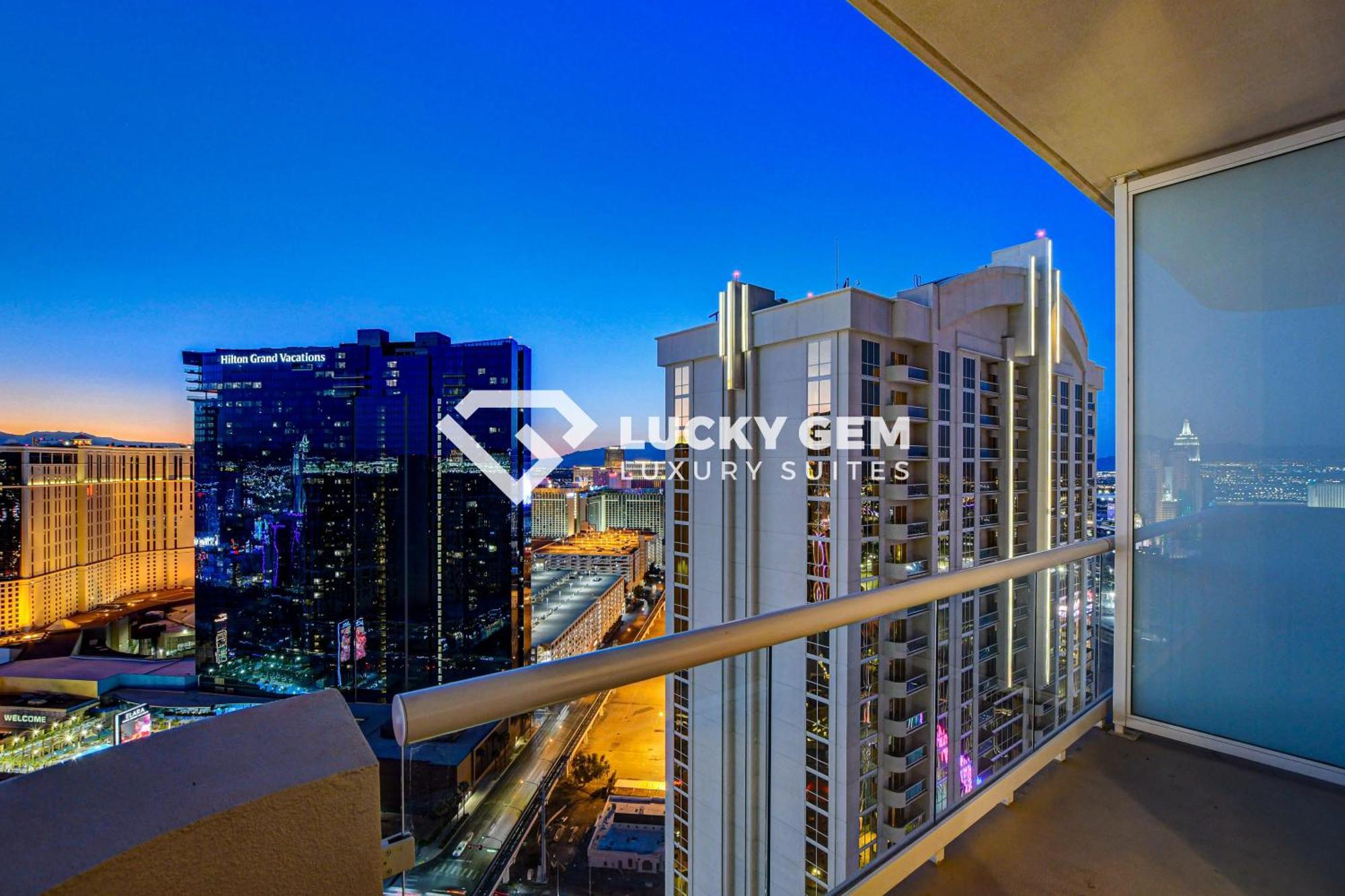 Lucky Gem Penthouse & Luxury Suites At Signature Resort, Balcony Strip View 3505 Las Vegas Eksteriør billede